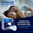 thumbnail image 4 of Attends Overnight Adult Incontinence Brief L Heavy Absorbency Overnight, DDEW30, Severe, 14 Ct, 4 of 11