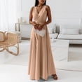 thumbnail image 5 of Bjutir Womens Summer Casual Sleeveless High Waist Long Dress Boho Dress Evening Dress Womens Fall Formal Dresses, 5 of 8