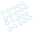 thumbnail image 4 of Plastic Binder Ring Cards Flexible Documents Buckle Book Rings Loose Leaf Single Rings, 4 of 7