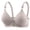 Silver, variant on Sports Bras for Women New Women's Printing Thin Style Ventilate Back Buckle Bra without Steel Rim Silver 38