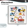 thumbnail image 4 of Stupell Industries Eclectic Work Zone Construction Essentials Gray Framed Giclee Art, 17 x 17, by Creative Studio, 4 of 8
