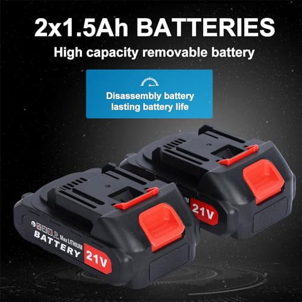 6-in-1 Upgraded Cordless Pressure Washer, 2x1500mAh Rechargeable Power Washer, Multi-Functional Adjustable Nozzle Portable Pressure Washer with Water Pipe for Car, Floor Watering (