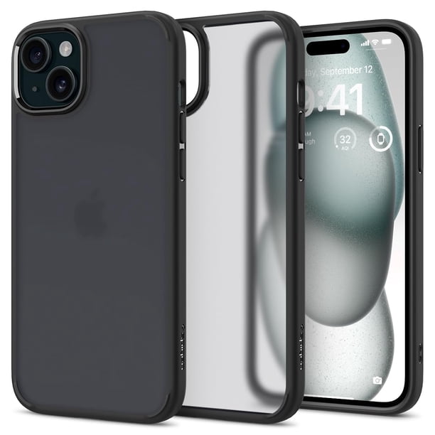 Funda Spigen Ultra Hybrid para iPhone 15 Frost Black
