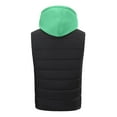 thumbnail image 5 of ZCFZJW Heated Vest for Men, Winter Hooded Heated Vests Outerwear for Men, Lightweight USB Electric Heated Clothing Vest with Dual Control 15 Heating Zones(Battery Pack Not Included) Green L, 5 of 5