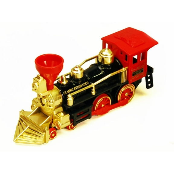 Classic Team Locomotive Train, Black with Red & Gold - Showcasts 9935D - 7 Inch Scale Diecast Model Replica (Brand New, but NOT IN BOX)