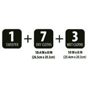 Great Value Wet & Dry Mop Sweeper Kit, (1 Mop Kit, 10 Pad Refills)