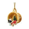 thumbnail image 1 of Adorno colgante de perro de Navidad/Ornamento colgante interior del coche/Ornamento de de Navidad/Ornamento colgante de acrílico, vacaciones Estilo B, 1 of 8