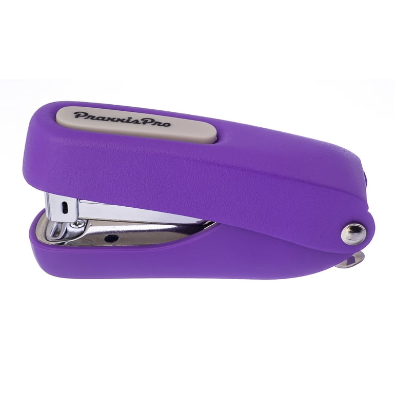 PraxxisPro Aria-Plus Half-Strip Mini Stapler with Staples (Purple)