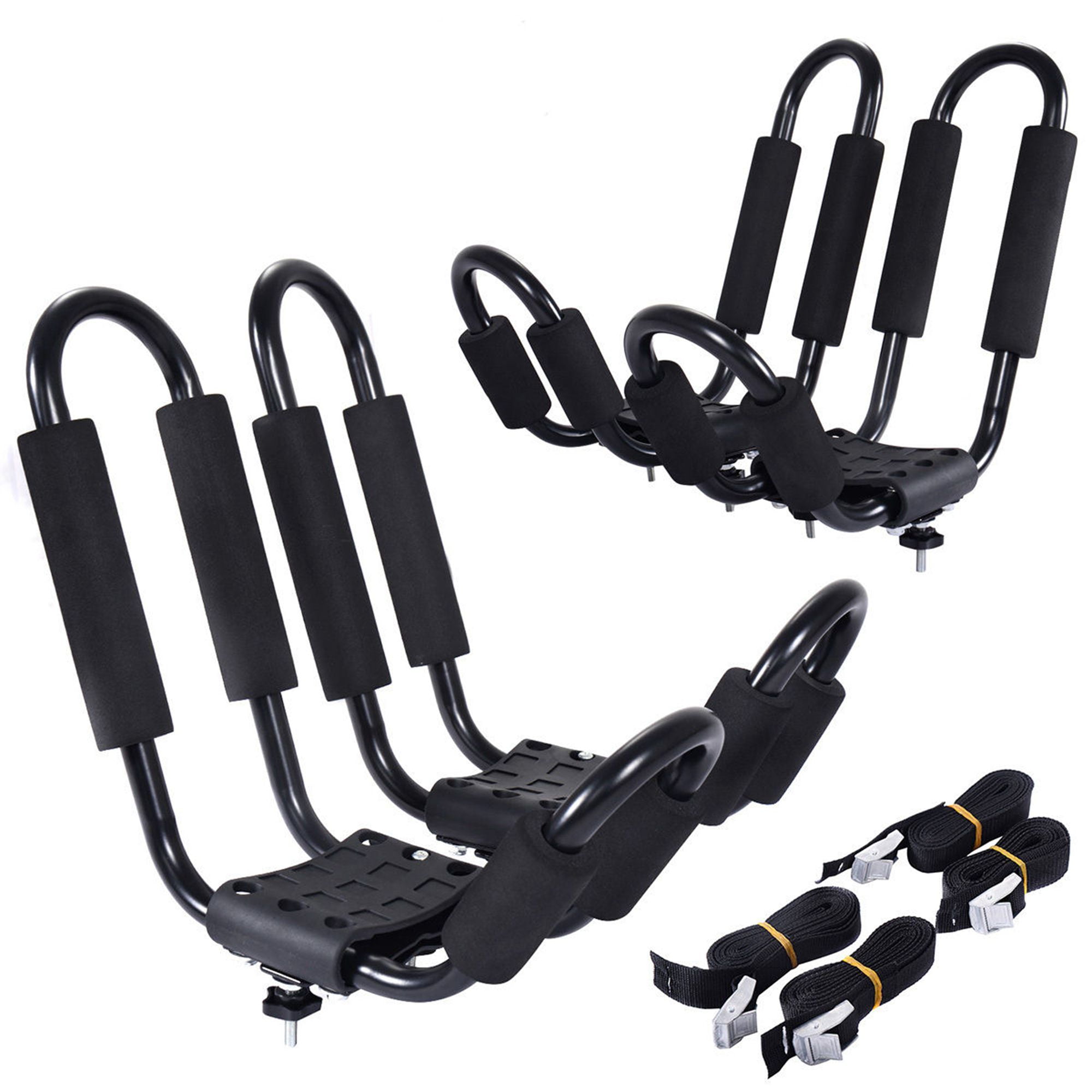 Costway 2 pair canoe boat kayak roof rack car suv truck top mount carrier j cross bar hotsell