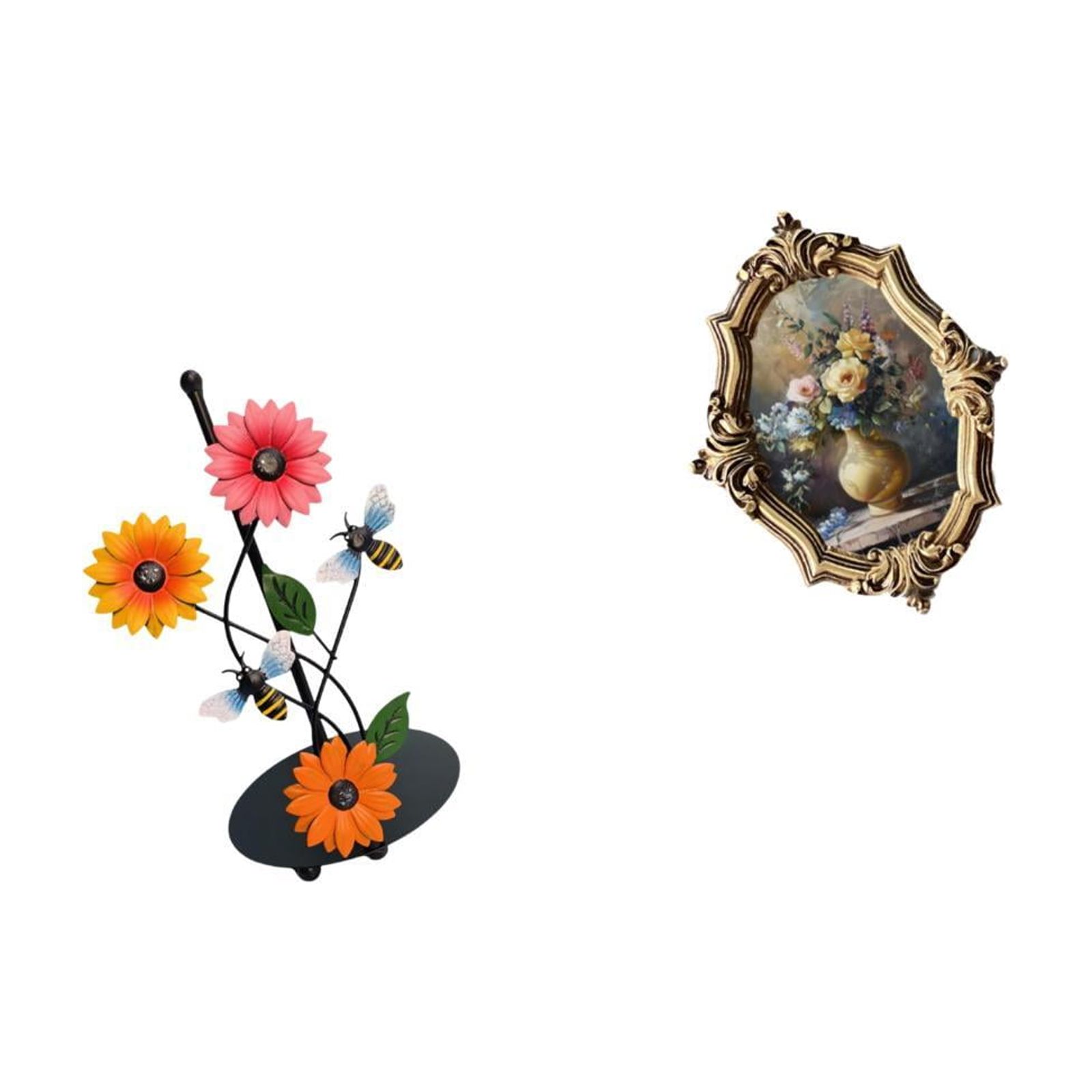 Fiocias Toilet Paper Holder Iron Paper Towel Holder Countertop Kitchen Roll Holders Standing Paper Towel Photo Frame Resin Functional Decor Suitable for Offic