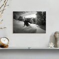 thumbnail image 7 of Elephant Stock Snow Skiing Wall Art - Horizontal Canvas Wall Art - Living Room Wall Decor - Sports Canvas - Black And Gray Decor - 12" x 8", 7 of 7