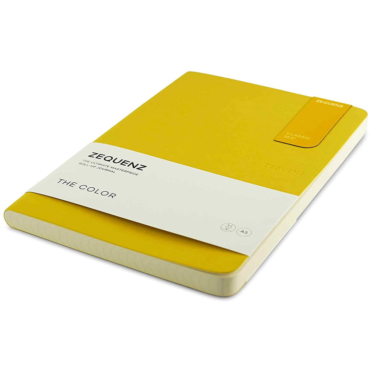 Zequenz Classic 360 The Color A5 Notebook, Ruled, Mustard Zequenz Classic 360 The Color A5 Notebook, Ruled, Mustard