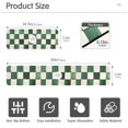 thumbnail image 3 of Yayeee Faucet Mat for Kitchen Sink 14.7" Diatomite Long Splash Guard Pad, Green and White Plaid Pattern, 3 of 7