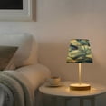 thumbnail image 6 of BZSMCE Table Lamp Creative Ocean Wave Shells in Blue Pattern Simple Pattern Night Light, 6 of 8