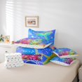thumbnail image 6 of Manfei Chic Mermaid 7-Piece Bedding Comforter Set,Watercolor Ocean Coral King Bedding Sets,Fairy Tale Theme Bed Sheets For Girls,Ultra Soft Home Decor Reversible, 6 of 8