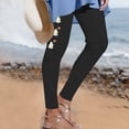 thumbnail image 2 of Hurxie Women's Halloween Spooky Season Print Graphic Leggings Cute Skinny Leg Pants, 2 of 4