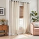 thumbnail image 2 of Cortinas jinchan mezcla de lino semitransparentes 50x275 cm beige, 2 of 9