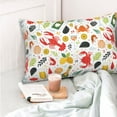 thumbnail image 4 of Fotbe Crabs Shrimps Funda de Almohada Decorativa Estilo Occidental, Lujo en Algodón, Fundas para Almohadas King, Cojín Estampado para Decoración del Hogar-16"x24", 4 of 6