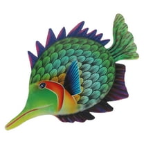 HEMOTON  Outdoor Coastal Decor Fish Wall Hanging Ocean Decoration Sculpture