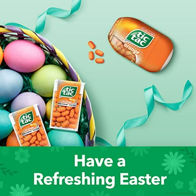 Tic Tac Fresh Breath Mints, Orange, Bulk Hard Candy Mints, Perfect