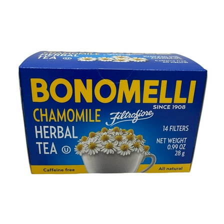 Bonomelli Chamomile Herbal Tea - 14 Filter Tea Bags