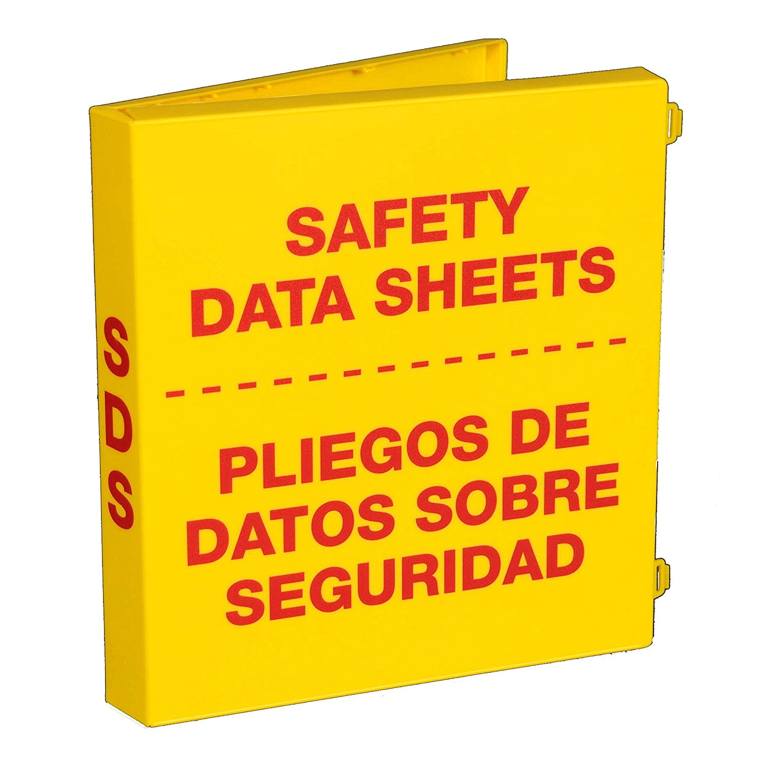Yellow Safety SDS Binder & Wall Station | 3-Inch Heavy Duty MSDS Binder With Mounting Hardware