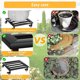 thumbnail image 5 of Soporte de metal para macetas con ruedas – Soporte de hierro resistente para plantas, apto para uso interior y exterior – Ruedas giratorias de 360° con freno para facilitar la colocación de l, 5 of 6