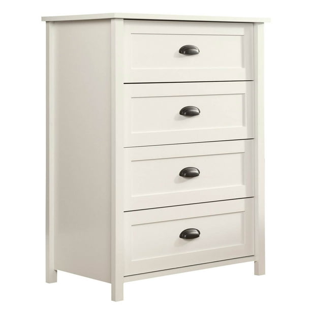 Sauder Furniture 416976 County Line Soft White 4 Drawer Dresser