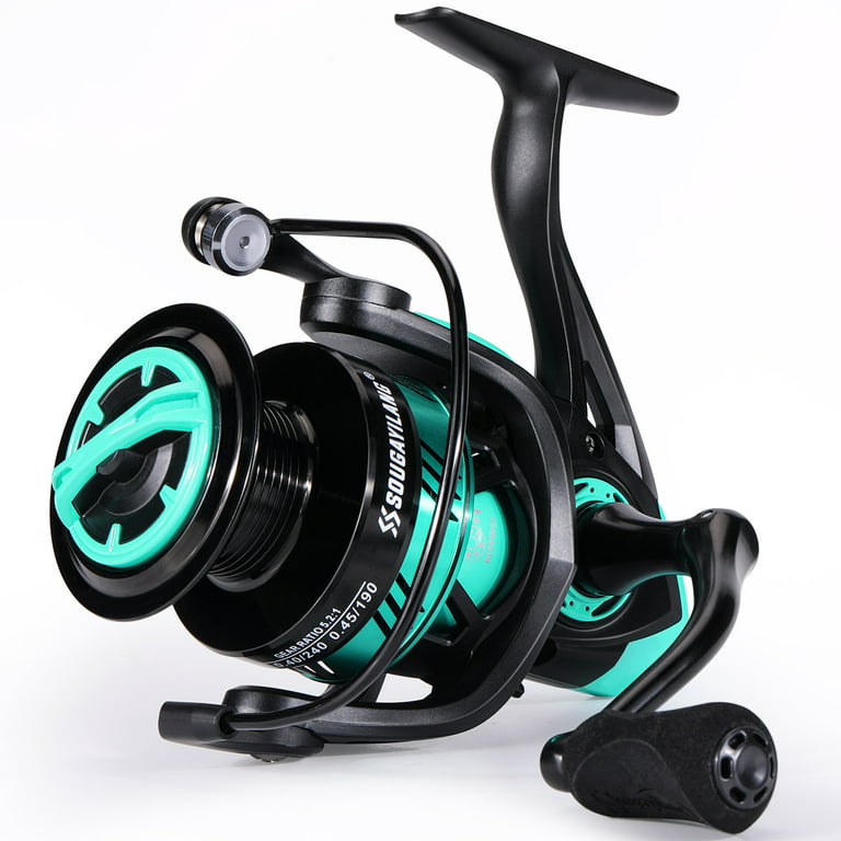 Sougayilang Fishing Reel Ultralight Spinning Reel with Aluminum Spool 5.2:1  High Speed for Freshwater