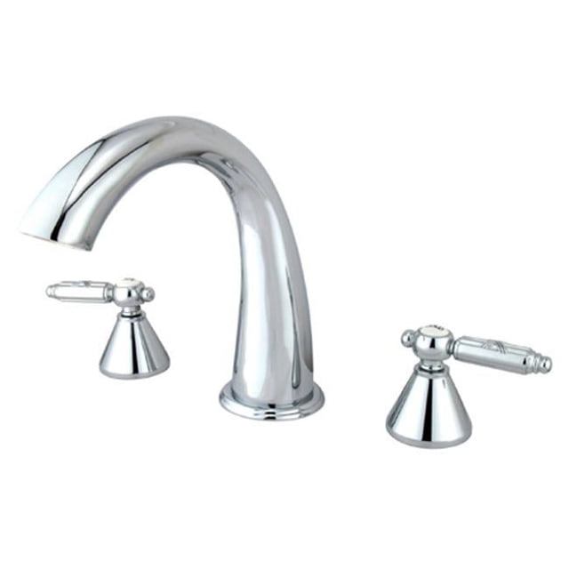 Kingston Brass KS2361GL 8 Inch -18 Inch Widespread Roman Tub Filler - Polished Chrome