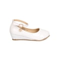 thumbnail image 2 of New Girl Little Angel Sophie-872D PU Danging Charm Ankle Strap Wedge Pump, 2 of 5