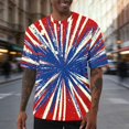 thumbnail image 2 of Awdenio T Shirts for Man American Flag Printed Patriotic T-Shirt 4th of July Graphic Tees Shirts USA Flag Star Stripe Tops, 2 of 6