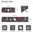thumbnail image 3 of Yayeee Faucet Mat for Kitchen Sink 30" Diatomite Long Splash Guard Pad, Orange Abstract Lines, 3 of 7