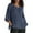 Navy, variant on MIXUE Boho Tops For Women Summer Linen Solid Color V Neck Short Sleeve Fashion Loose Casual T-shirts Streetwear,Brown,M