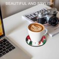 thumbnail image 6 of Red Snowman Christmas Coasters Set of 6, Absorbent Coasters for Drinks, Winter Xmas Tree Snowflake Coaster for Desk Coffee Table Protection, Home Decor House Warming Gifts 4", 6 of 8