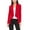 Red, variant on Moa Collection Women's Long Sleeve Open Front Blazer Solid Office Jacket (S-3XL)