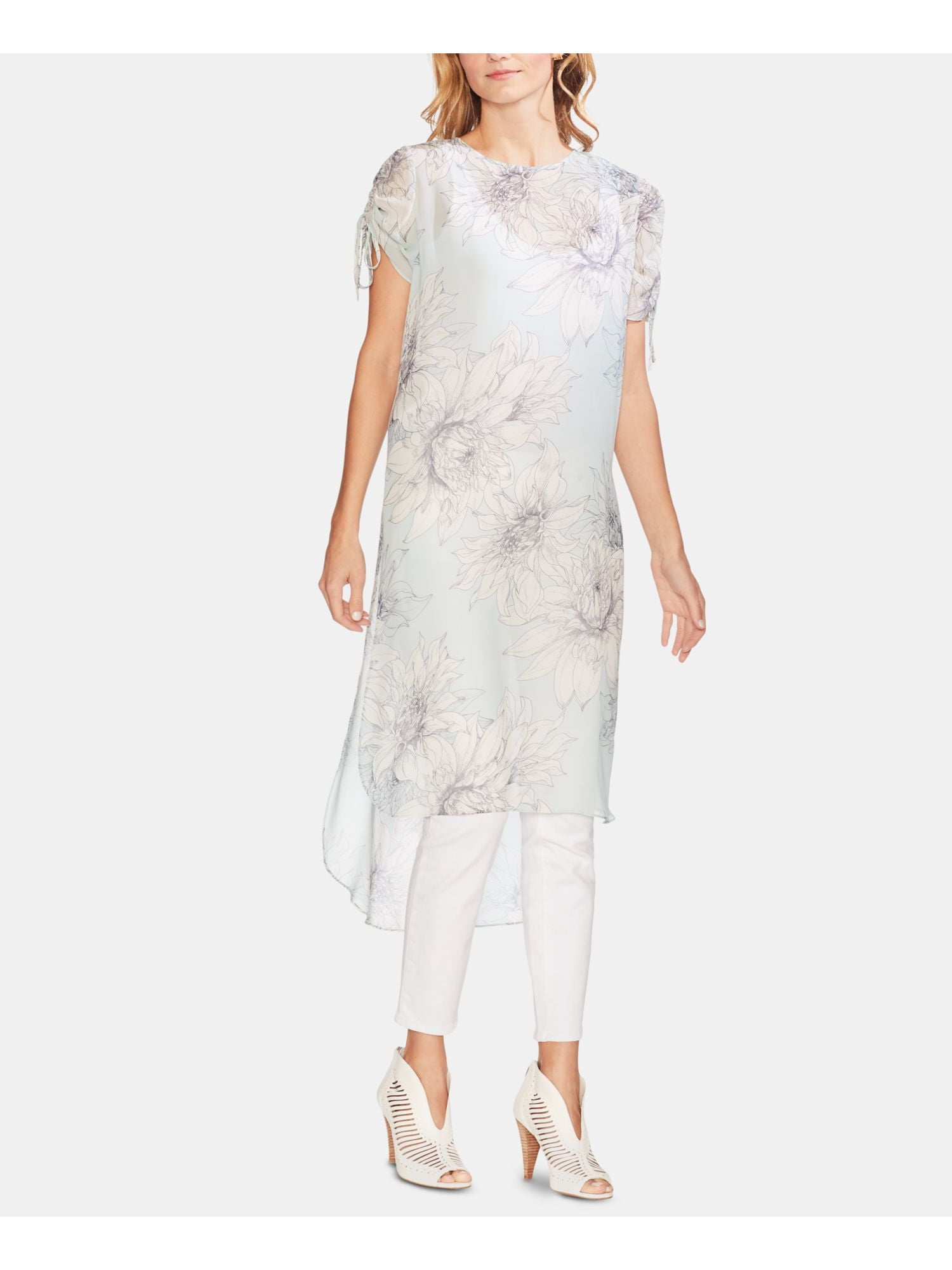 vince camuto green lace dress