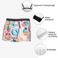 thumbnail image 3 of Balery Cupcakes and Donuts Calzoncillos bóxer para hombre, ropa interior de algodón suave y transpirable con cinturilla de nailon-X-Large, 3 of 5