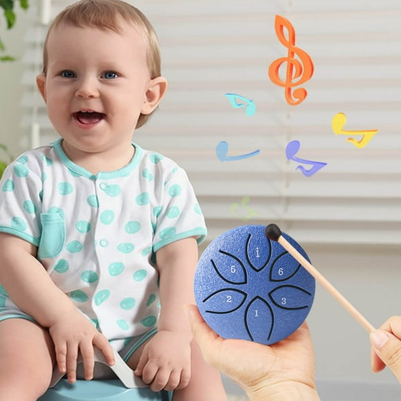 EGNMCR Outdoor Rain Drum 3 Inch 6 Tone Mini Steel Tongue Drums Outdoor Musical Instruments Create A Peaceful In Your Garden steel drum drumstick