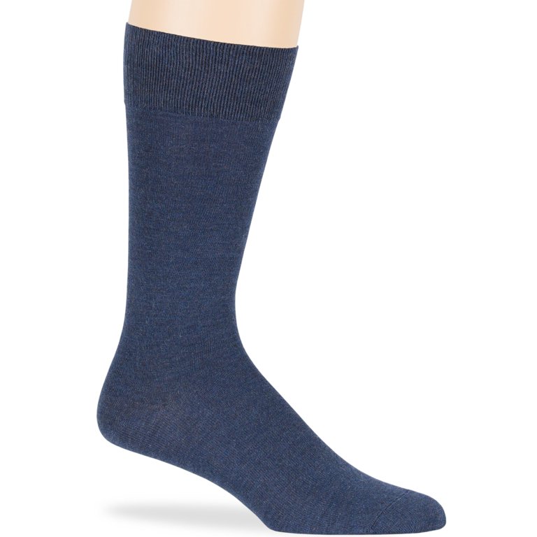 Mens Bamboo Comfortable Soft Socks, Light Navy, X-Large, 13-15, 6