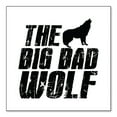 thumbnail image 1 of DistinctInk Custom Bumper Sticker - 6" x 6" Decorative Decal - White Background - The Big Bad Wolf, 1 of 2