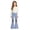 Blue YWQIPT18, variant on KEXE Cute Pants For Girls Youth Girls Retro Lace Up Bell Bottom Jeans High Waist Summer Street Denim Pants(Orange,8-9 Years)