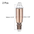 thumbnail image 2 of Uxcell Sloped Ceiling Adapter 180 Degree Swivel M10 Thread Red Bronze 2 Pack, 2 of 5