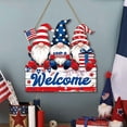 thumbnail image 5 of 4th of July Wooden Wreath Sign, Red White Blue Star Welcome Wreath for Front Door, Patriotic Memorial Day Porch Decor, Independence Day Wall Hanging, 5 of 6
