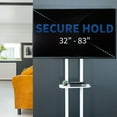 thumbnail image 3 of VIVO White Mobile TV Cart for 32" to 83" LCD LED Plasma Flat Panel Stand, 3 of 3