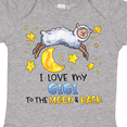 thumbnail image 3 of Inktastic I Love My Gigi to the Moon and Back Cute Sheep Boys or Girls Baby Bodysuit, 3 of 4