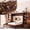 Walnut, variant on Dolonm Queen Size Murphy Bed with Storage Compartments and Drawer, Foldable Platform Wall Bed Frame with Adjustable Shelves for Bedroom, White