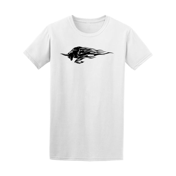 Bull In Fire Tee Men's -Image by Shutterstock