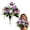 C, variant on Artificial Cemetery Flowers, Memorial Day Flowers for Cemetery, Memorial Flowers Bouquet,Grave Memorial Flowers for Cemetery Headstones Decoration (Purple Yellow)
