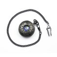 thumbnail image 2 of Reloj de Bolsillo Esqueleto Grabado Esfera Retro Reloj Mecánico para Hombre Movimiento Dorado, 2 of 2
